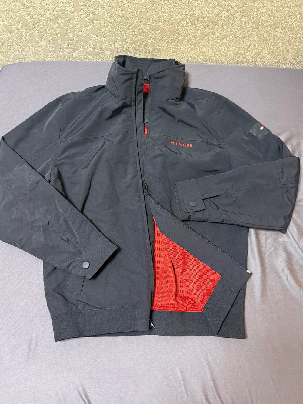 Tommy Hilfiger Black Jacket with Red Interior